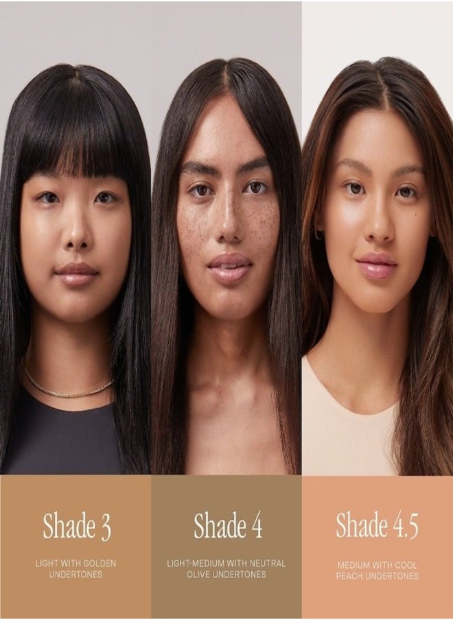 SUMMER FRIDAYS Summer Fridays Sheer Skin Tint with Hyaluronic Acid & Squalane – Lightweight, Hydrating Coverage, Shade 4 - light medium with neutral olive undertones 30ml  - Image 3