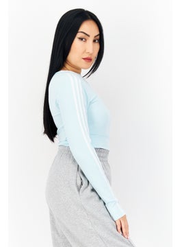 adidas Originals Women Sportswear Fit Outdoor Crop Top, Mint  - Image 3