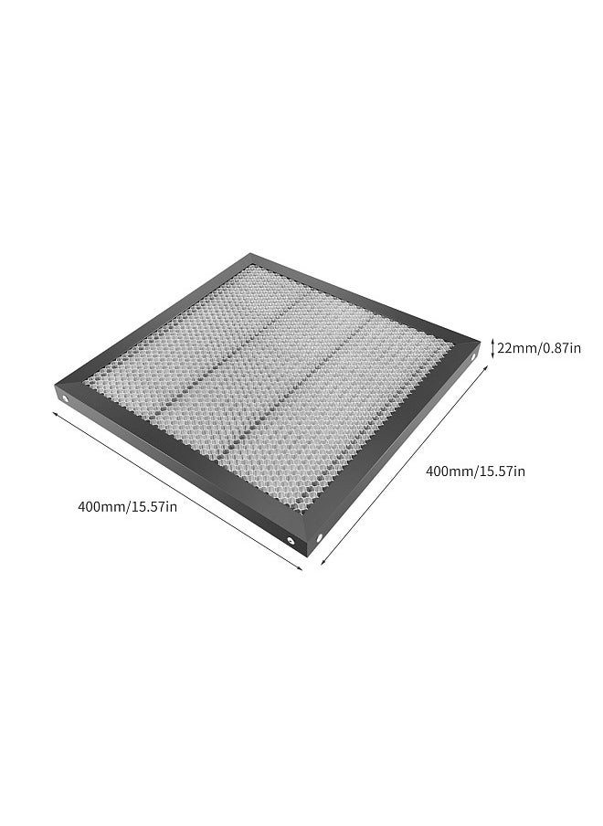 Two Trees - Laser Engraver Honeycomb Working Table All-metal Structure Steel Panel Board Platform with Measurement for CO2/Diode/Fiber Laser Engraving Machine Clean Cutting 400 x 400 Work Area - Image 1