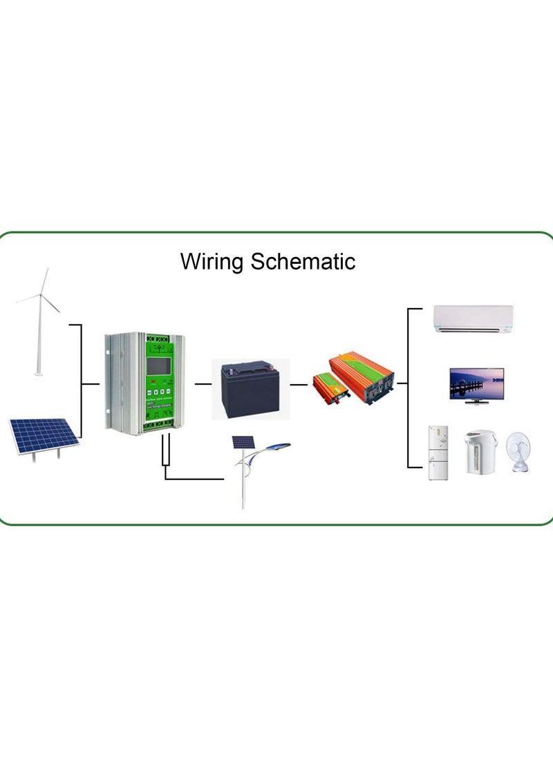 GGOOT - MPPT Charge Controller, DC12V 24V Wind Solar Hybrid Controller MPPT Boost Charge Regulator for Acid Lithium Battery, Renewable Energy - Image 1