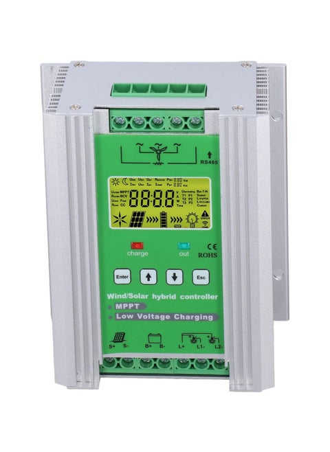 MPPT Charge Controller, DC12V 24V Wind Solar Hybrid Controller MPPT Boost Charge Regulator for Acid Lithium Battery, Renewable Energy