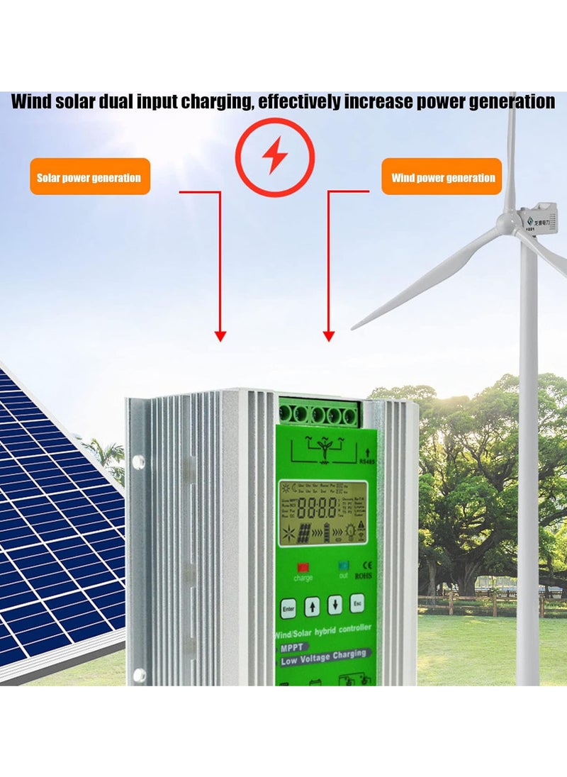 GGOOT - MPPT Charge Controller, DC12V 24V Wind Solar Hybrid Controller MPPT Boost Charge Regulator for Acid Lithium Battery, Renewable Energy - Image 1