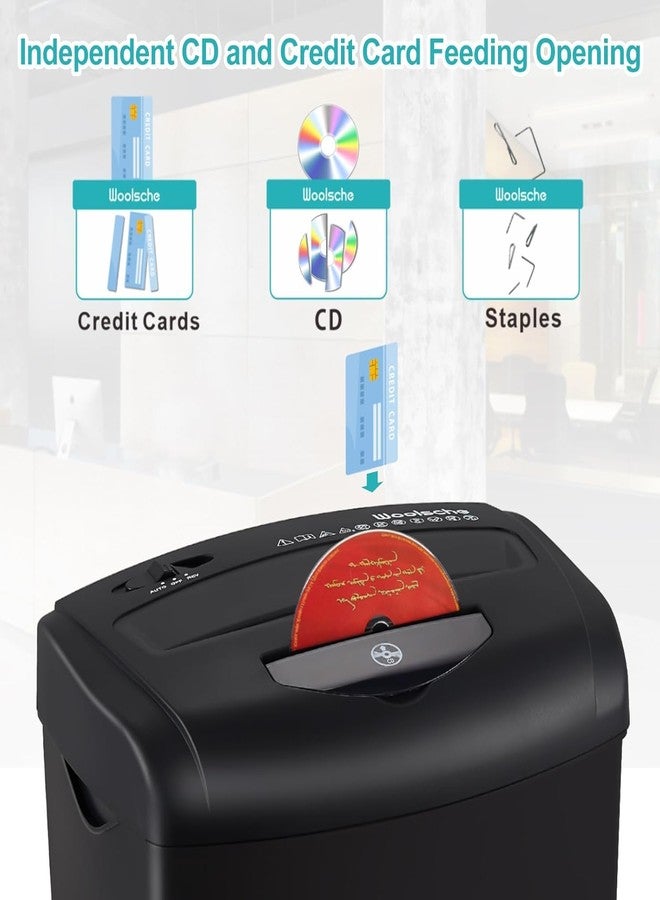 Dotpot Paper Shredder, 12-Sheet Cross Cut with 5.55-Gallon Basket, P-4 Security Level, 3-Mode Design Shred Card/CD/Staple/Clip, Heavy Duty with Jam Proof System, Paper Shredder for Office (ETL) - Image 4