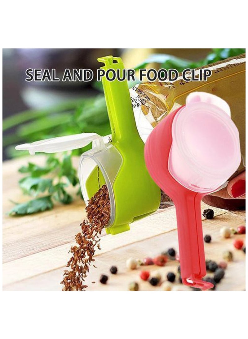 Generic - Sealing Pour Food Clip Sealing Pour Food Clip Snack Bag Granule Sealing Clip 2 Pcs - Image 1