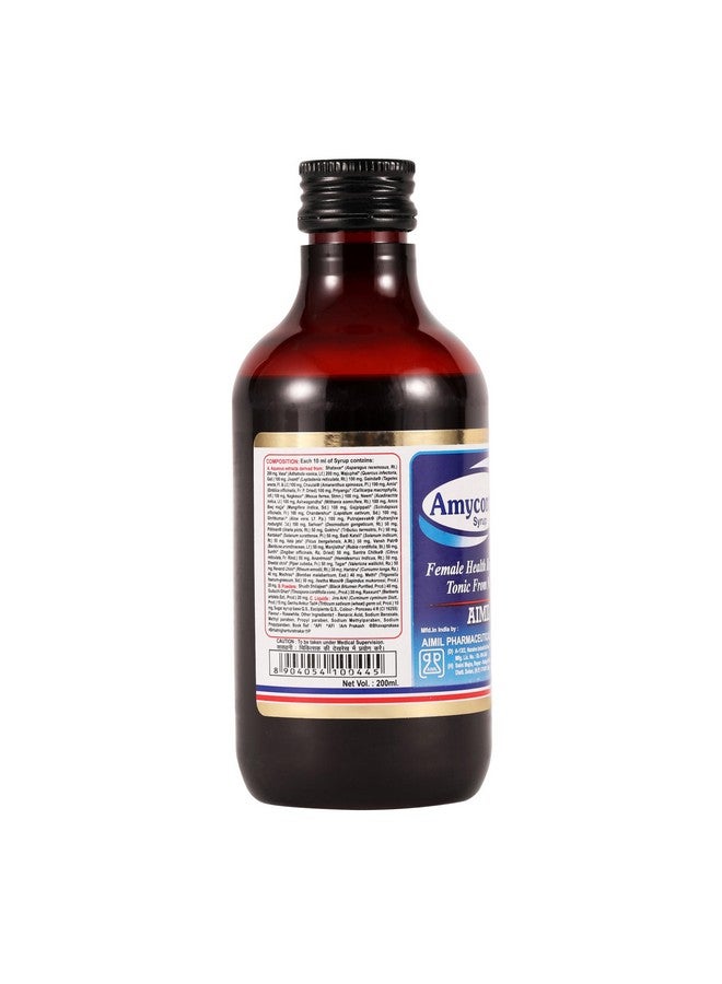 AIMIL Amycordial Syrup - 200ml | Female Health Restorative Tonic | Contains Shatavari, Amla, Guduchi, Methi and more - Image 3
