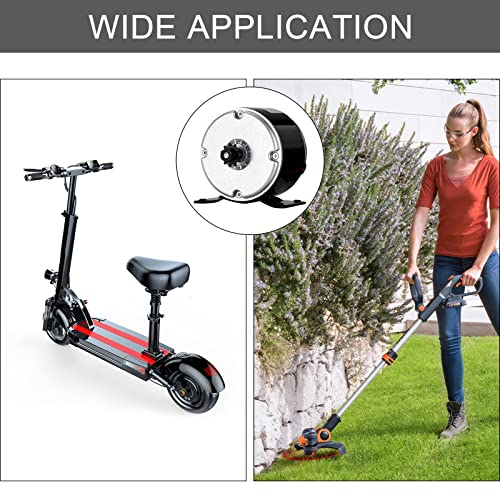 Vevitts Small Brushed Permanent Magnet Electric Motor for E Scooter Drive Speed Control 24V 350W 3000RPM - Image 5