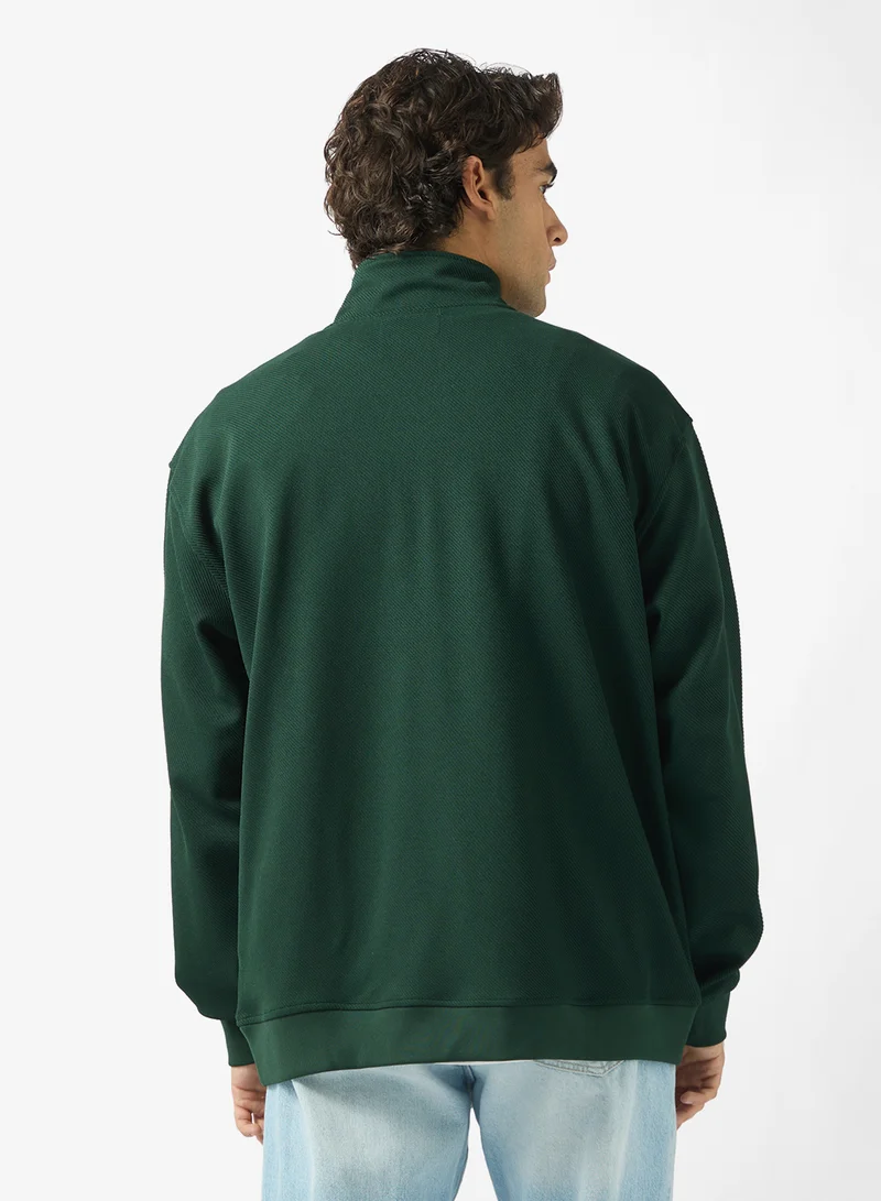 GUESS Harris Twill Mock Neck Sweatshirt