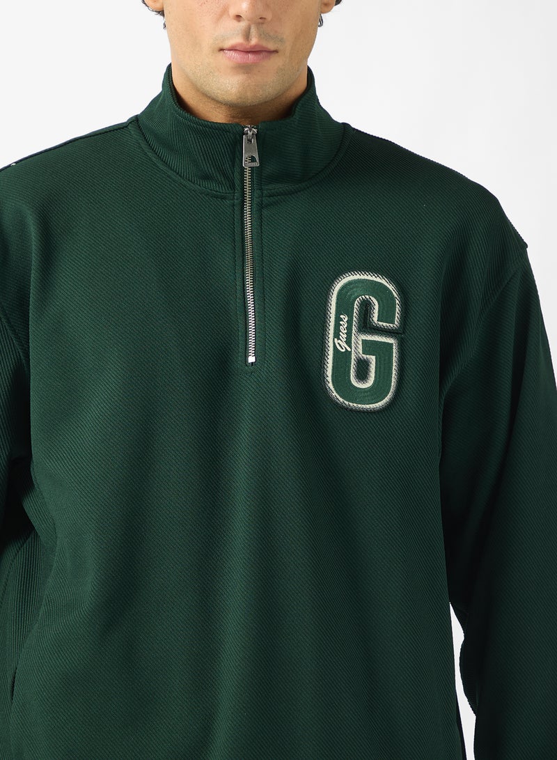 GUESS Harris Twill Mock Neck Sweatshirt - Image 3