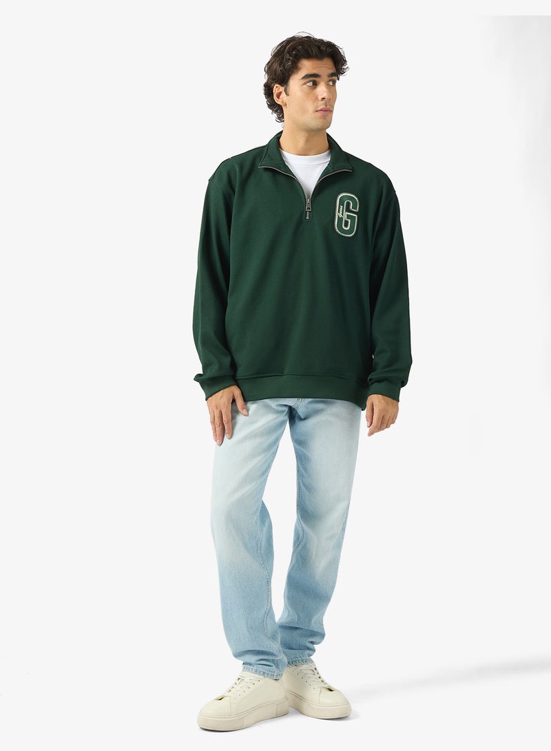 GUESS Harris Twill Mock Neck Sweatshirt - Image 4