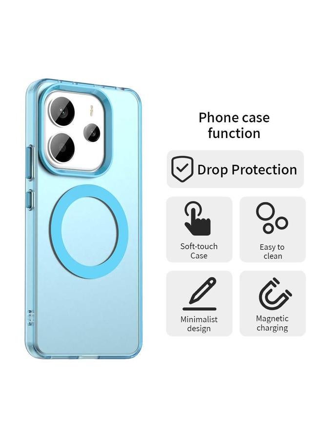 اس-توب جراب لهاتف Redmi Note 14 4G مقاس 163.25 مم من Candy Magsafe PC Hybrid TPU - Image 4