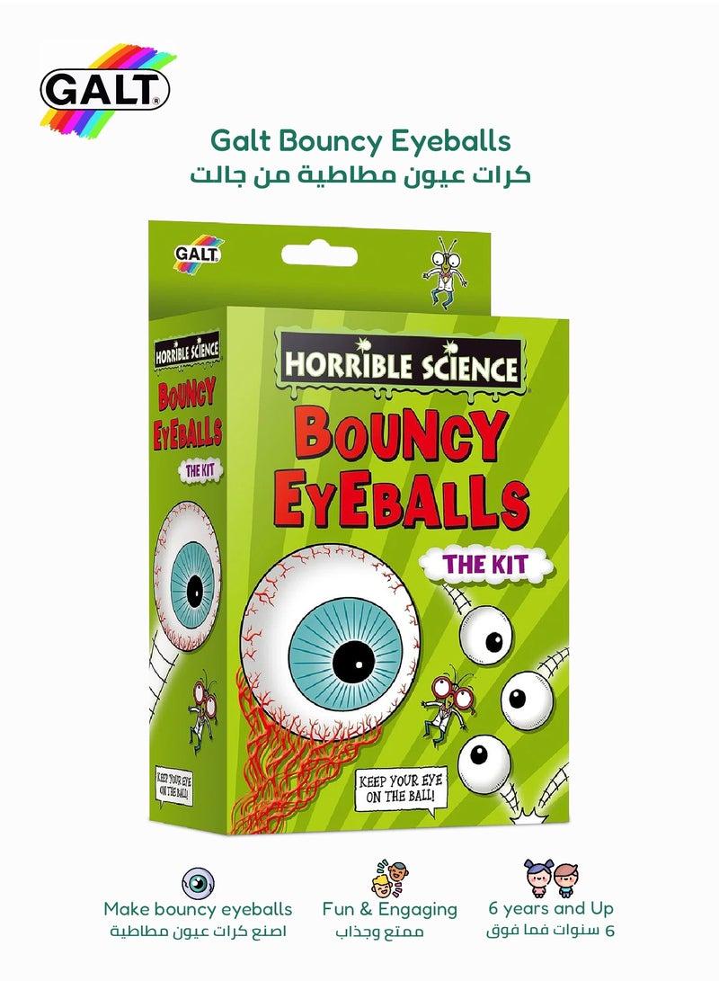 Galt Toys Science Kit for Kids | Horrible Science - Bouncy Eyeballs | Make Bouncing Eyeballs | Includes Moulds, Crystals, Glow-in-the-Dark Eyeballs | 6.5 x 14 x 21.49 CM | Ages 6+ - Image 1