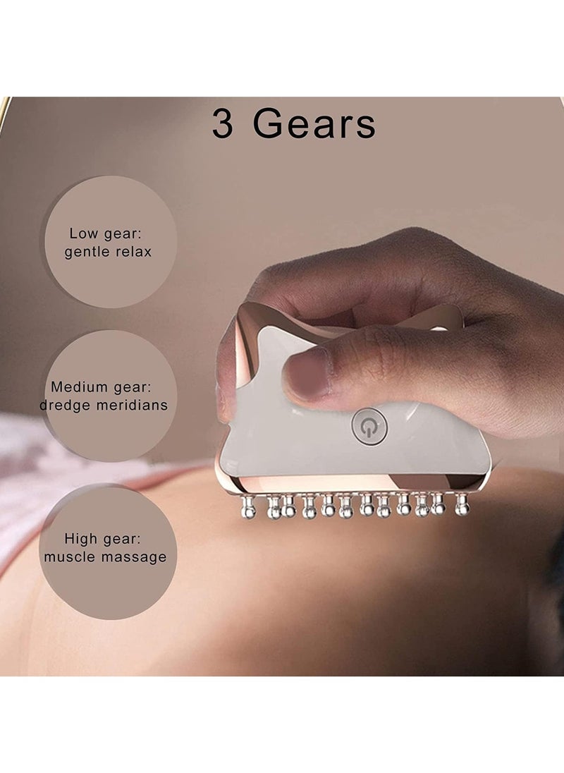 Generic Three-gear Electric Gua Sha Board, Scratch Board, Microcurrent Electric Facial Massager for Body Pain Relief, Detoxification, and Meridian Drilling  - Image 5