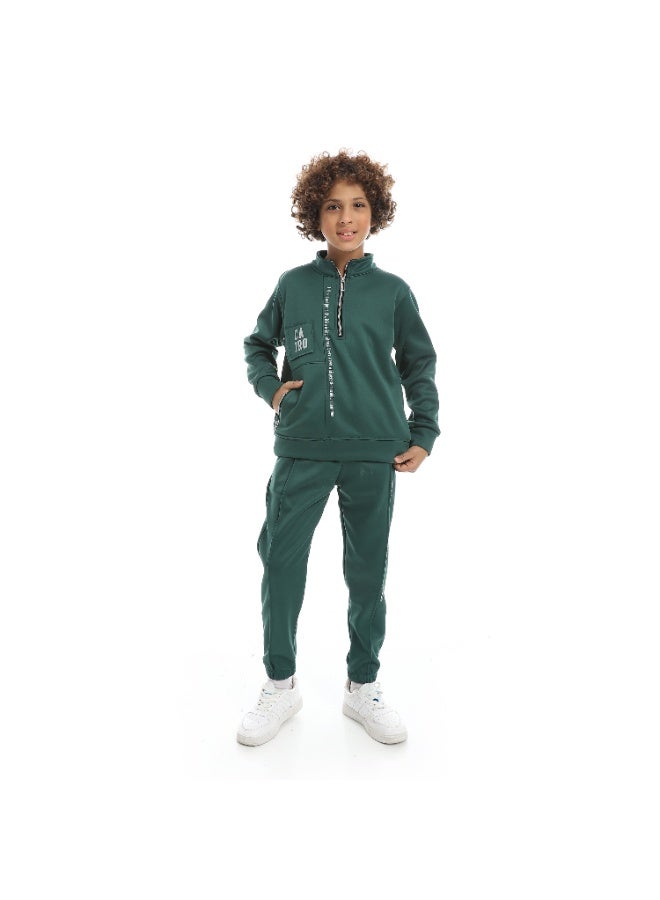 سيزار ترنج أولادي شتوي ضهر قطيفة من الداخل وسستة علي الصدر - Image 1