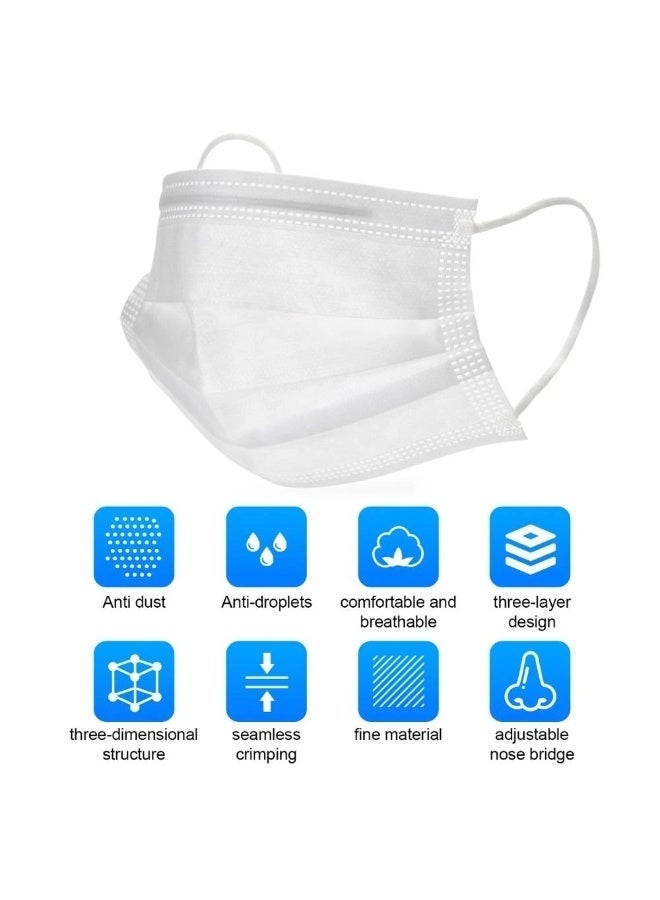 Bariq Everyday Medical Face Masks – Pack of 50, 3 Layers of Protection with Comfortable Ear Loops - Image 5
