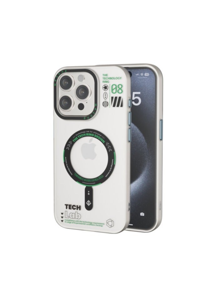 Mezone Tech iPhone 15 Matte MagSafe Case, Shockproof & Anti-Yellowing Phone Case Reinforced Corners with Airguard, Black - Image 1