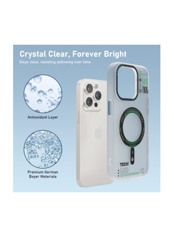 Mezone Tech iPhone 15 Matte MagSafe Case, Shockproof & Anti-Yellowing Phone Case Reinforced Corners with Airguard, Black - Image 5