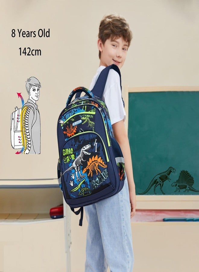 Cusangel Backpack for Boys Girls School Bookbags,Kindergarten Elementary Middle School Lightweight Waterproof Multifunctional Large Capacity for Backpack (16inch Luminous dinosaur) - Image 5