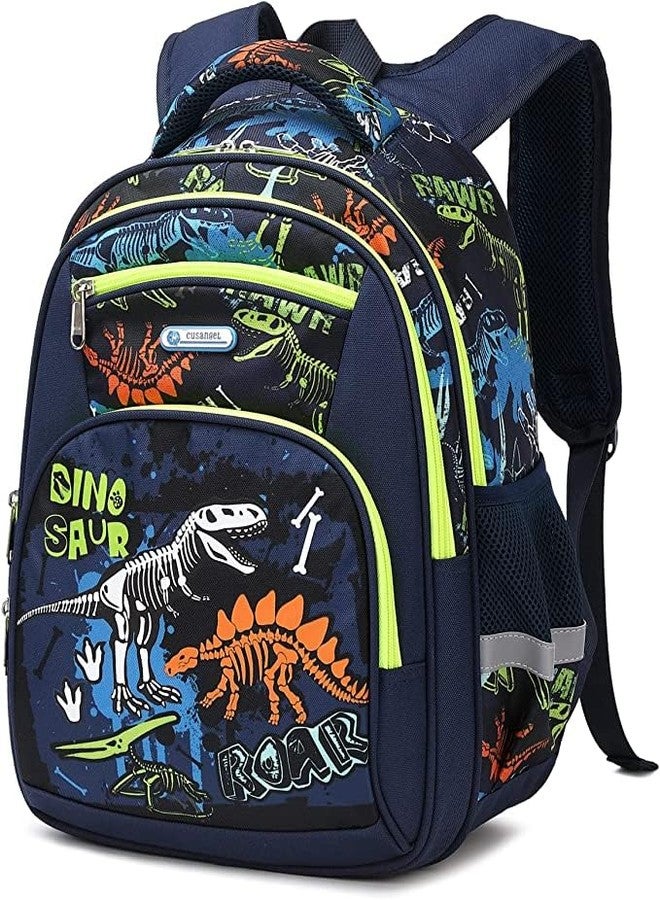 Cusangel Backpack for Boys Girls School Bookbags,Kindergarten Elementary Middle School Lightweight Waterproof Multifunctional Large Capacity for Backpack (16inch Luminous dinosaur) - Image 4