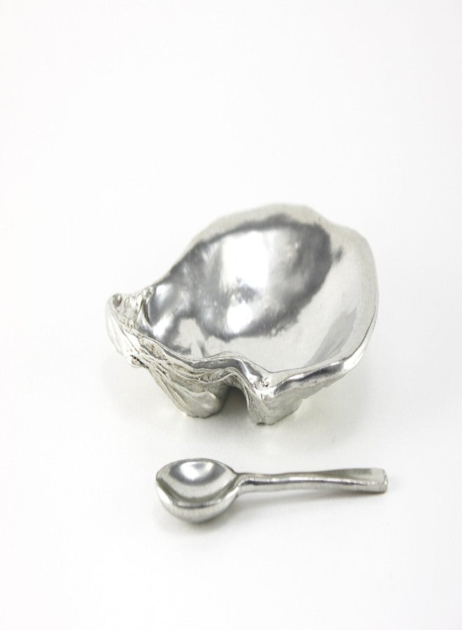 Basic Spirit Pewter Oyster Shell Salt Cellar - Image 2