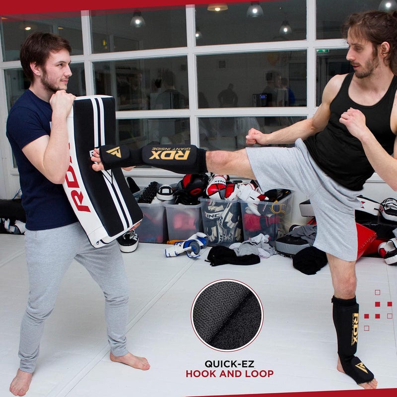 Rdx Kick Shield Muay Thai Kickboxing, 60CM Large Heavy Curved Kicking Striking Body Pad, Punching Foot Target MMA Boxing Training, 3 Padded Handles, Martial Arts Karate TKD Taekwondo (ONE PAD ONLY) - Image 5