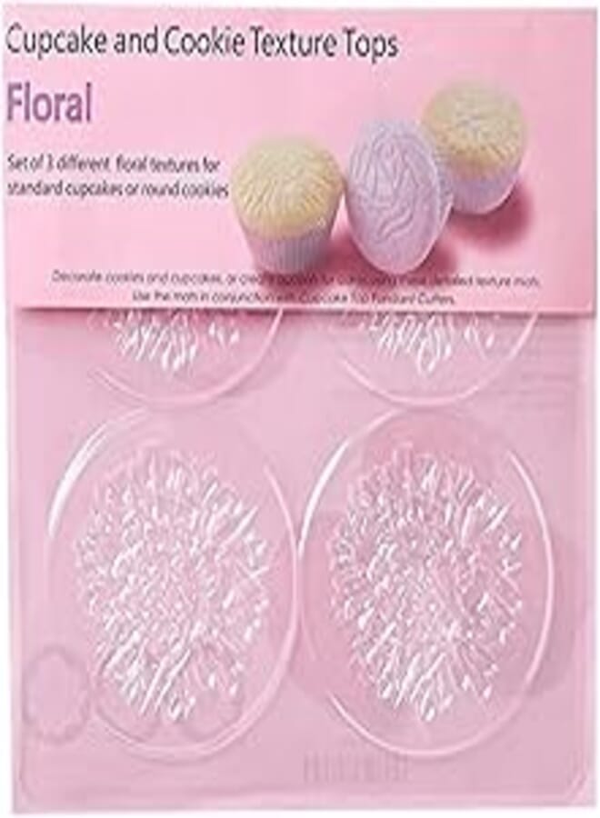 OR Rustomart floral cupcake and cookie texture tops, made in china transparent