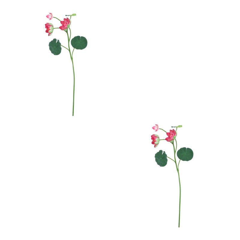 2pcs Realistic Faux Flower Stems with Artificial Leaves for Wedding Decorations Stage Props Floral Arrangements for Indoor and Outdoor Use - Image 1