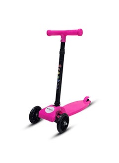 Bumtum BUMTUM Smart Kick Scooter for Kids 30 inch | 3 Adjustable Height Scooter, Foldable & Attractive PVC Wheels with Rare Brakes for Boys & Girls Age 5 Years (Pink)  - Image 1