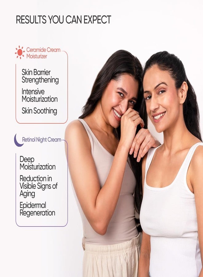 SkinInspired Day & Night Kit For Dry Skin - Retinol Night Cream (50g)+Ceramide Moisturizer (50g) | Skin Care Combo | For Women & Men | Non Greasy | Dermatologically Tested (Dry Skin) - Image 4