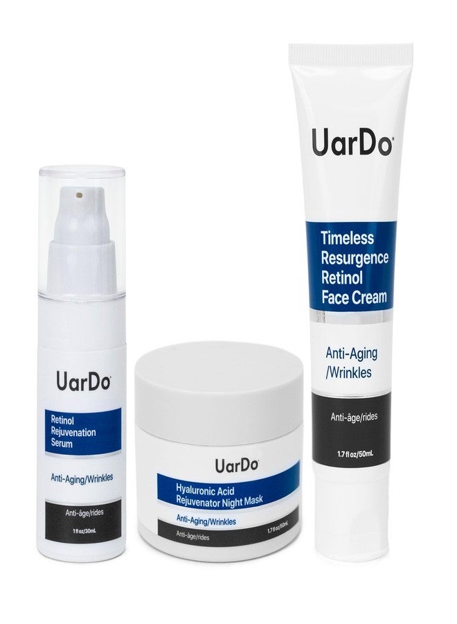 Uardo Complete Anti-Aging Night Routine 3 Piece Set - usn121 - Image 1