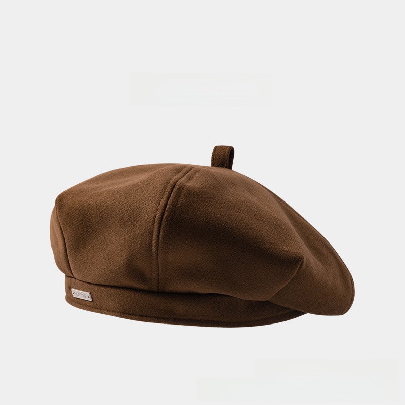 Stylish Beret Starry Autumn Cap Vintage Painter Hat Khaki  - Image 3