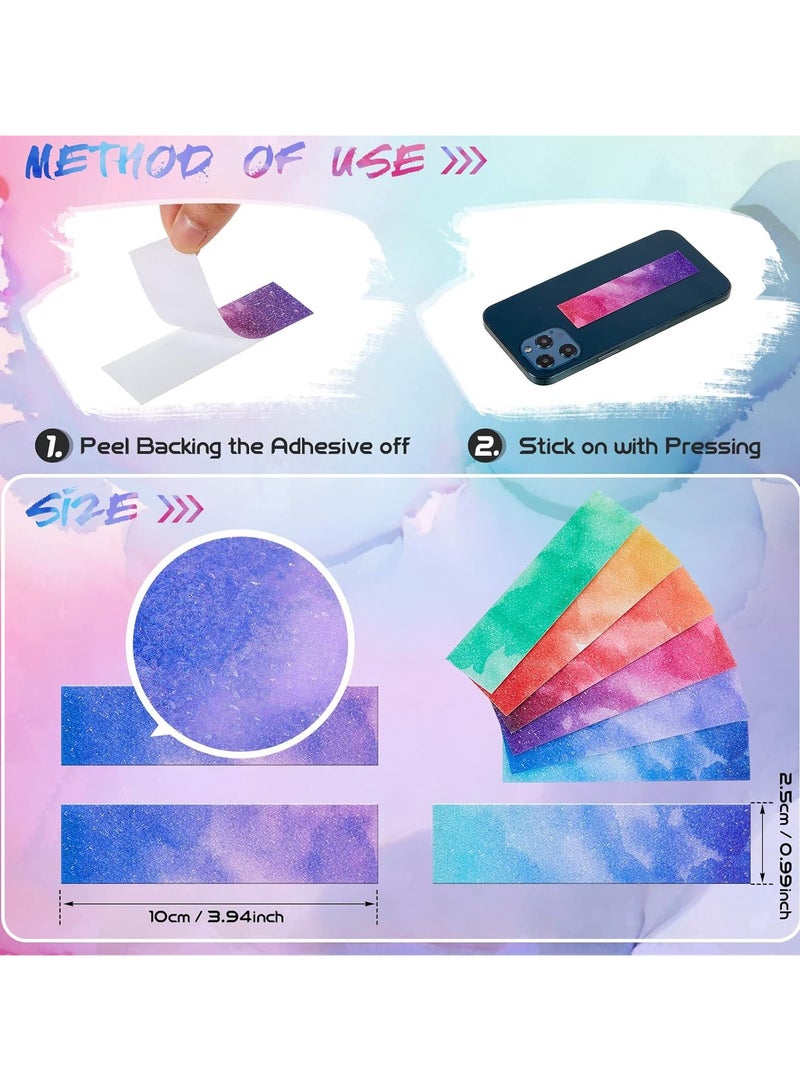 Watercolor Sensory Strips (36-Pack) – Textured Fidget Stickers for Stress & Anxiety Relief, Calming Tactile Strips for Focus, ADHD, Autism, Sensory Processing Needs & Mental Health Support | Self-Adhesive, Repositionable Sensory Tools for Phones, Laptops, Desks, Notebooks, Classrooms, Offices, Therapy Kits & Travel Use - Image 2
