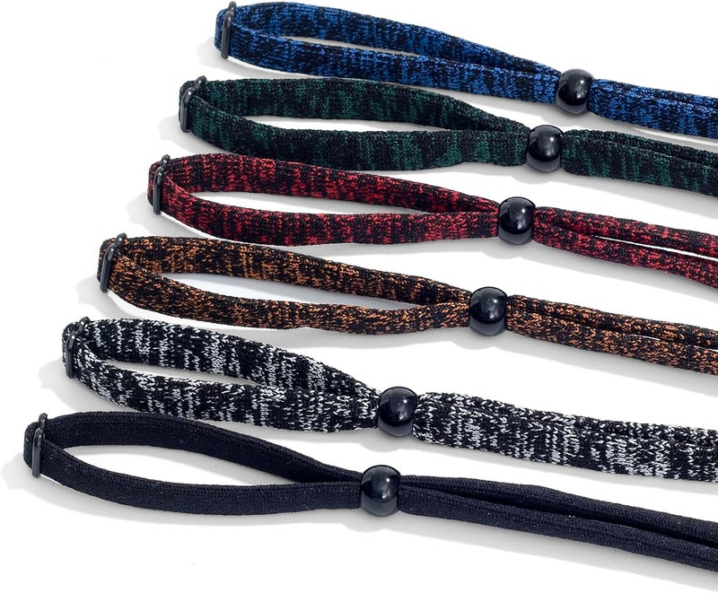 VOOGLASS Glasses Strap(6 PCS) Sports Eyeglass Strap,Adjustable Sunglasses Lanyard Neck Holders Cord Retainer for Men Women - Image 2