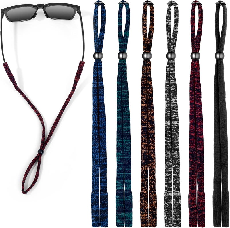 VOOGLASS Glasses Strap(6 PCS) Sports Eyeglass Strap,Adjustable Sunglasses Lanyard Neck Holders Cord Retainer for Men Women - Image 1