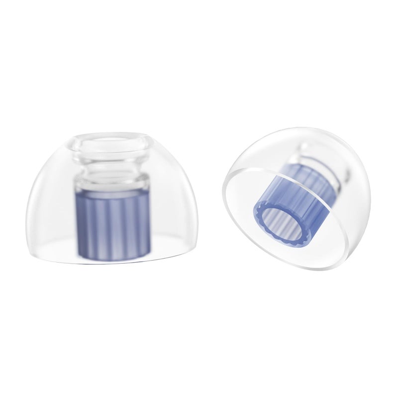 SpinFit W1 for IEM L Patented MedicalGrade Silicone Ear Tips Double WShaped Tube Core More Stability