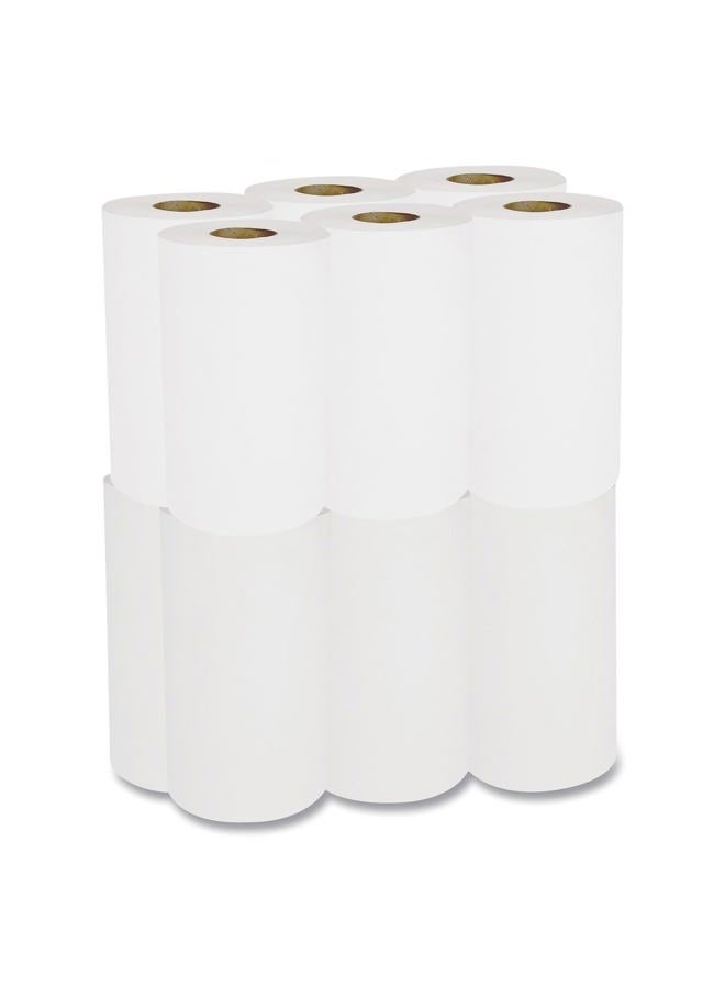boardwalk 6250 Embossed Paper Towel Roll, 1-Ply Hardwound, 8" Width X 350' Length, White (Pack Of 12) - Image 4