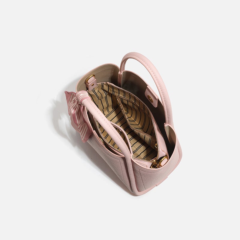 Gushu Bag Women'S Genuine Leather Vegetable Basket Bucket Bag High-End Commuter Satchel Shoulder Crossbody Bag Trendy - Image 5