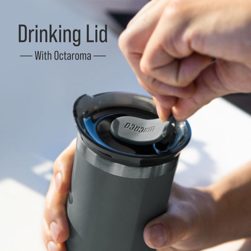 WACACO WACACO Drinking Lid, Replacement Spill-Proof Cup Lid Compatible with Pipamoka, Cuppamoka and Octaroma, Black  - Image 3