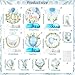 ANGOLIO 12Pcs Its a Boy Baby Shower Honeycomb Centerpieces Watercolor Blue Baby Shower Party Honeycomb Centerpieces Boy Baptism Decorations for Table Gender Reveal Baptism 1th Birthday Party Supplies - Image 4