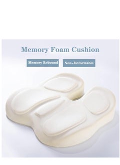 Excefore Orthopedic Seat Cushions for Office Chairs, Memory Foam Posture Cushion Portable Breathable Mesh, Car Seat Cushion,Pillow, Sciatica Back Coccyx Tailbone Pain Relief, Non-Slip Chair Pad (Black)  - Image 5