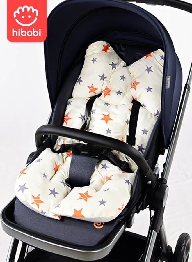 Luxury Baby Stroller Cushion – Premium 3D Air Mesh Infant Seat Liner for Ultimate Comfort – Soft, Breathable & Universal Fit - Star