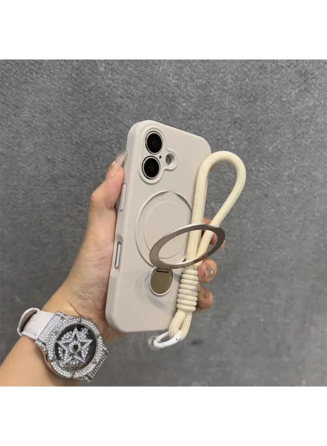 Black iPhone 13 Case With Rotating Stand Unisex Premium Cover - Image 2