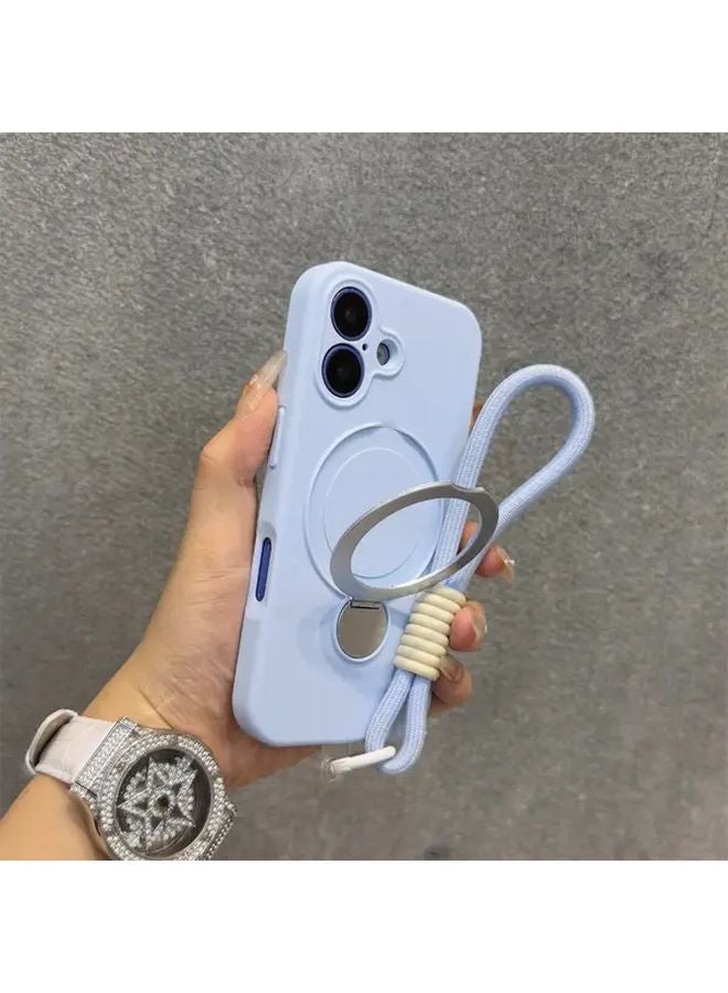 Black iPhone 13 Case With Rotating Stand Unisex Premium Cover - Image 3
