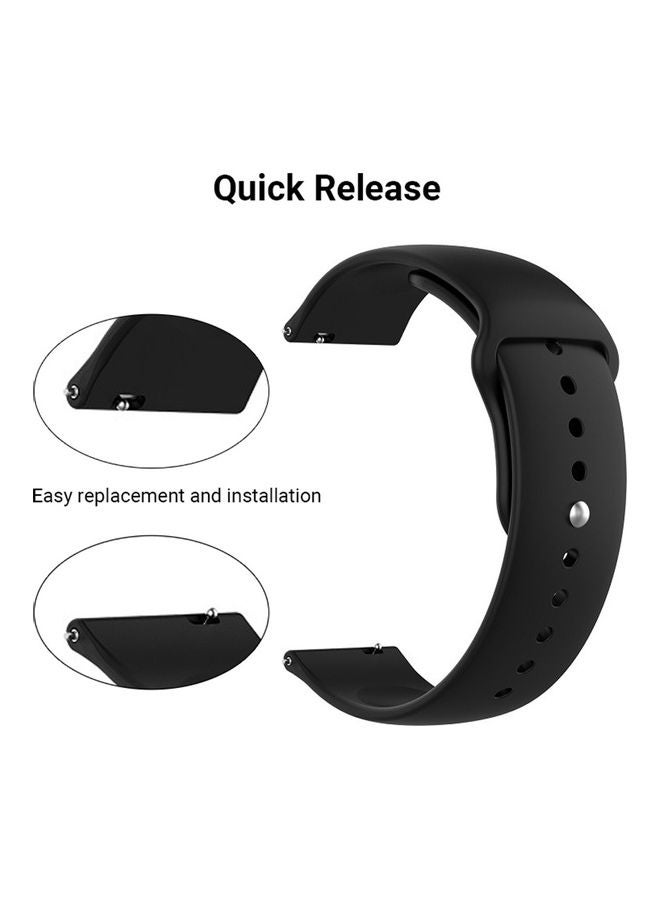 10-Piece Replacement Silicone Smart Watch Strap 20mm Multicolour - Image 4