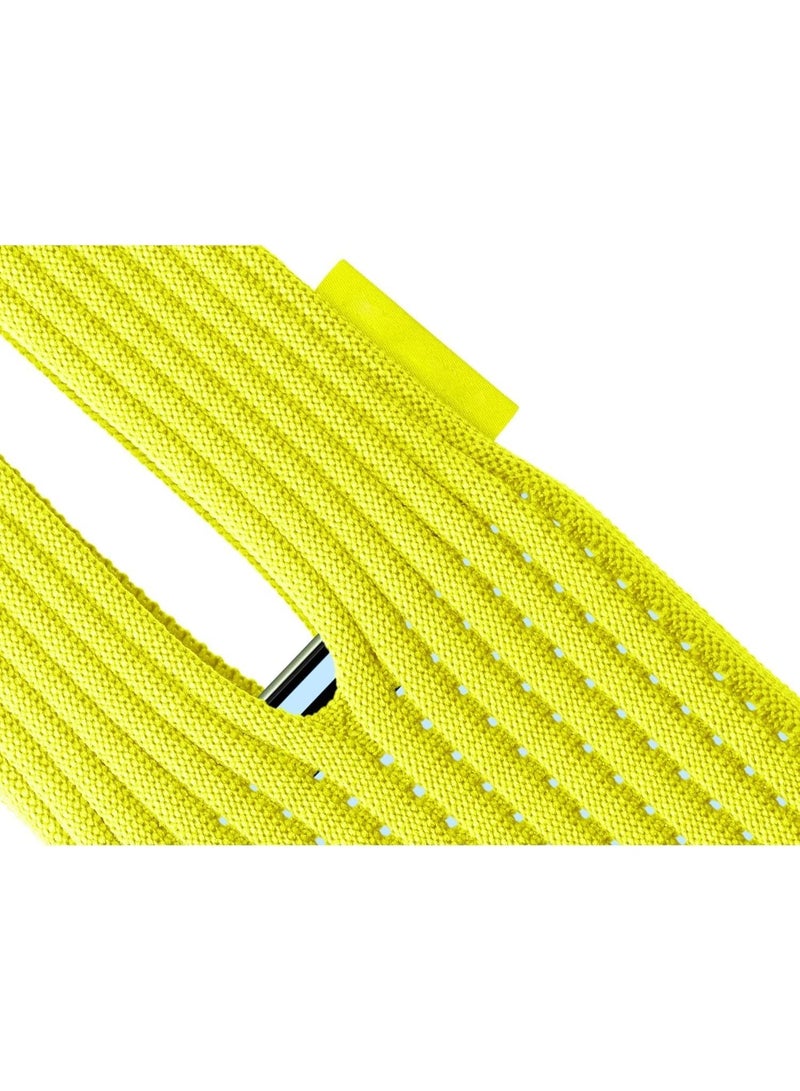 Muzz Stretchable High Elastic Knitted Phone Pouch for iphone & All Smartphones Bag Nylon Durable Soft Fabric Slim Protection Phone Pocket Holder Sleeve (Yellow 80cm) - Image 4