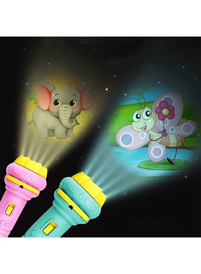 Flash Light Kids,24 Patterns 3 Cards Flash Bedtime Light, Early Educational Toys for Kids, Green - Image 3
