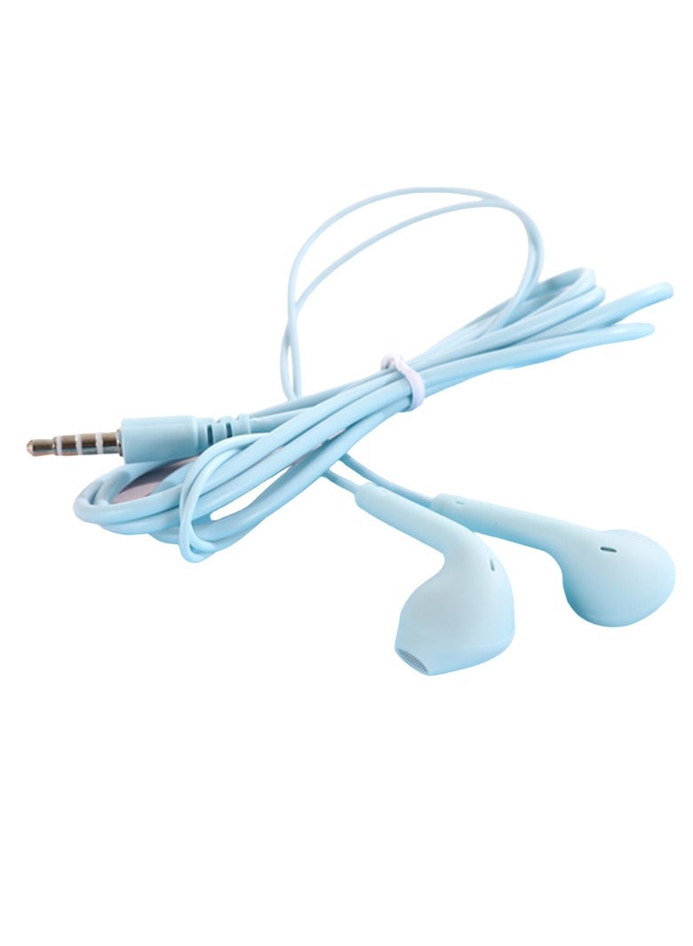 AROAQ 3.5mm Stereo In Ear Headphones, Universal Wired Control Earphone, Comfortable Hifi Sound Sports Music Earbuds, Portable Stylish Wired Headsets With Microphone And Button Control, (1pc, Sky Blue) - Image 1