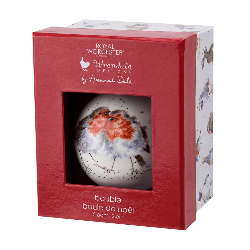 Royal Worcester Wrendale Designs Hanging Ornament (Robin) - Image 2