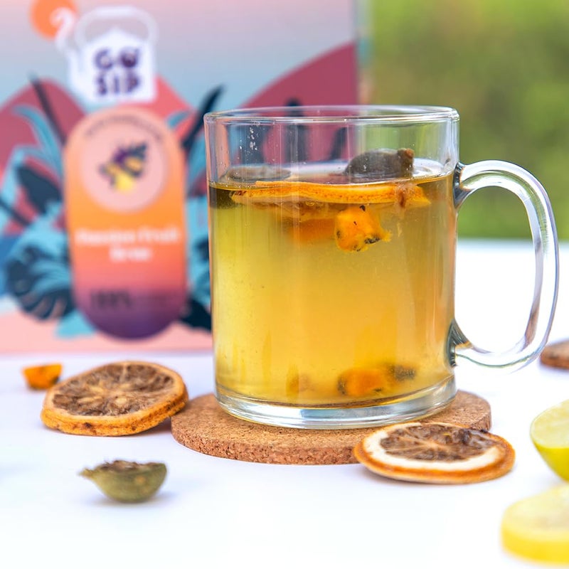 GO SIP شاي فواكه الباشن فروت - ساخن وبارد بطعم فاكهي طبيعي ومنعش بدون نكهات صناعية - شاي أعشاب معبأ بالفواكه الاستوائية - عبوة تحتوي على 18 كيساً - Image 4