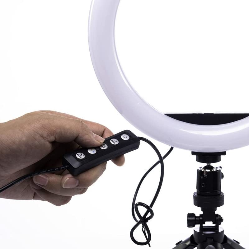 Mabron RGB LED Selfie Ring Light 26cm Spotlight Fill light lamp Makeup Ringlight Remote Adjustable Dimmable Ring Light Lamp - Image 1