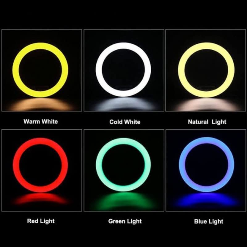 Mabron RGB LED Selfie Ring Light 26cm Spotlight Fill light lamp Makeup Ringlight Remote Adjustable Dimmable Ring Light Lamp - Image 3